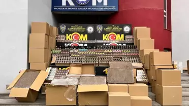 Ele geçirilen kaçak tütün ürünleri