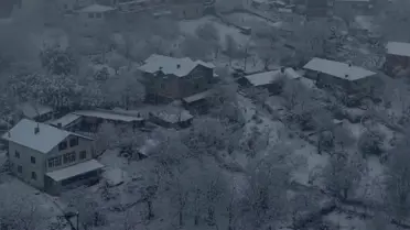 İstanbul’da Beykoz ve Başakşehir’i Kaplayan Bembeyaz Kar Manzarası