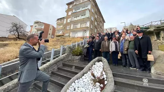 Etkinlikte Başkan Özdemir ve gazeteciler