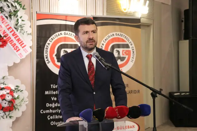 Şanlıurfa Valisi Hasan Şıldak konuşma yapıyor