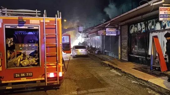 Yangın sonrası söndürülmüş ekmek fırını