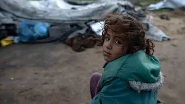 Gazze’de soğuk hava koşulları