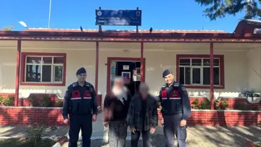 Jandarma ekibi hastayı bulduğunda çekilmiş fotoğraf