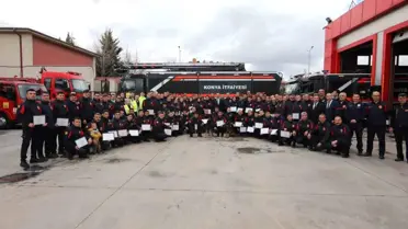 Konya İtfaiyesi ekipleri müdahalede