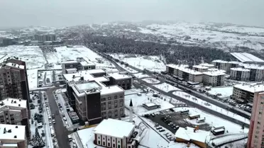 Karla kaplı Samsun yolları