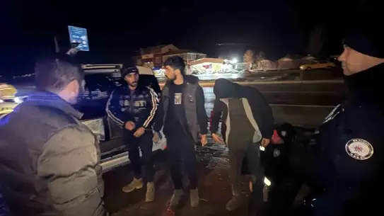 Denetimde tespit edilen kaçak göçmenler
