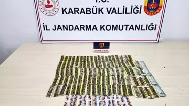 Karabük’te Jandarma’nın Büyük Sentetik Ecza Operasyonu: 1.276 Hap Ele Geçirildi