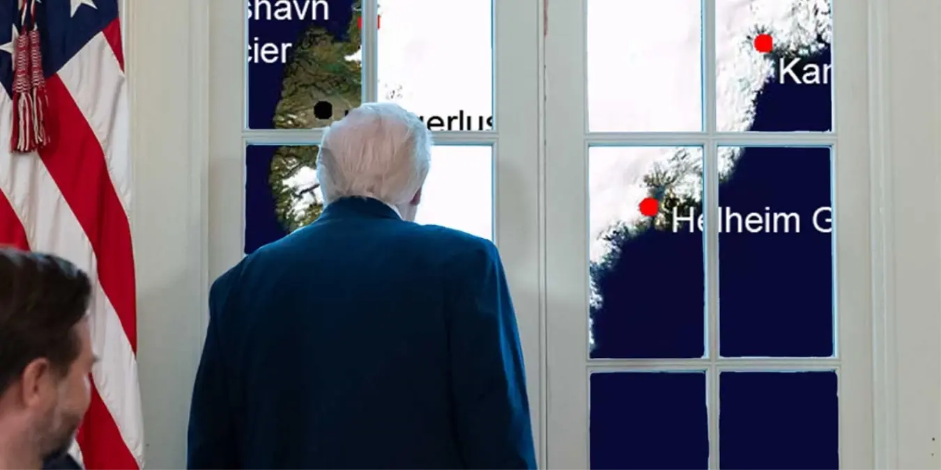 Trump’ın Grönland Haritası Görüntüsü Beyaz Saray’dan Açıklandı