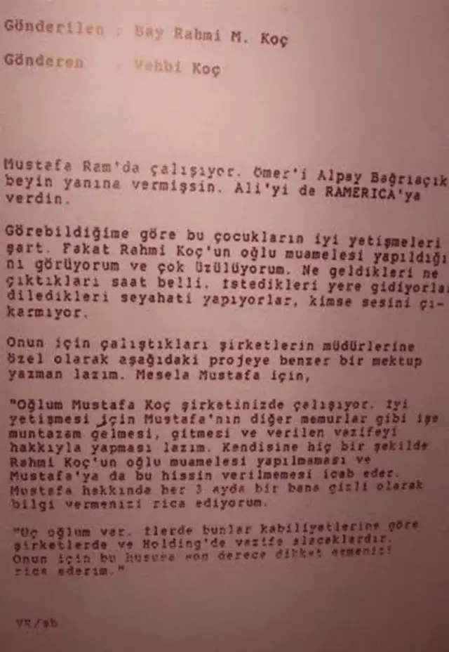 Koç Ailesi'nin güncel faaliyetlerinden bir görsel