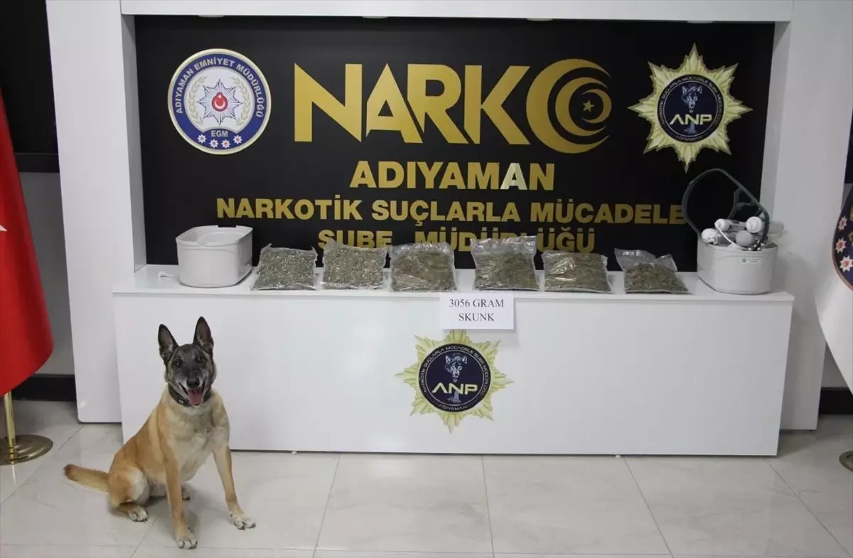 Adıyaman'da Skunk Uyuşturucu Operasyonu: 3 Kg Ele Geçirildi, 1 Şüpheli Tutuklandı