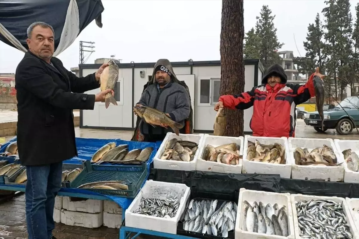 Araban’da Soğuk Havalarda Fırat Balığı Talebi Patladı