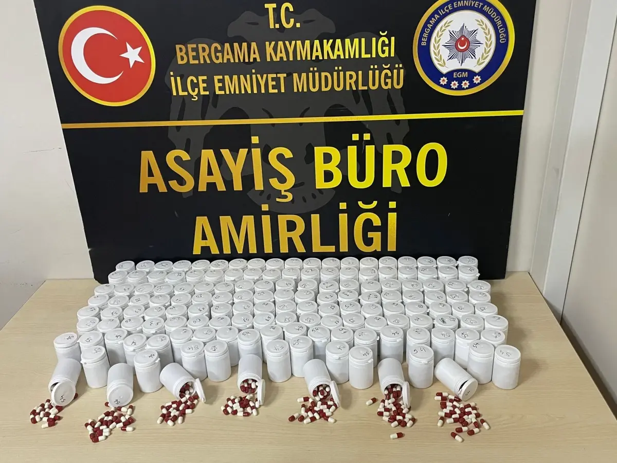 Bergama’da 8 Bin Gram Uyuşturucu Ecza Ele Geçirildi, Şüpheli Tutuklandı