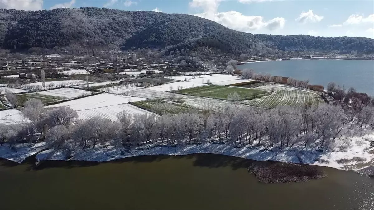 İzmir Ödemiş’te Kar Yağışı Şehri Bembeyaz Kıldı