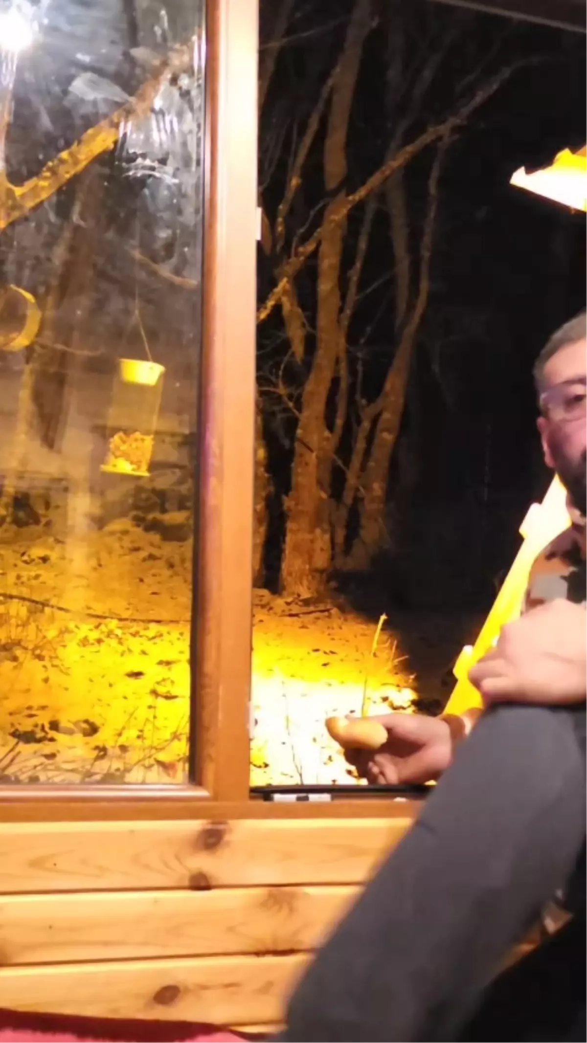 Kartepe'de Kar Altında Tilkiye Yardım Eli Uzatan Oğuz Karslıoğlu