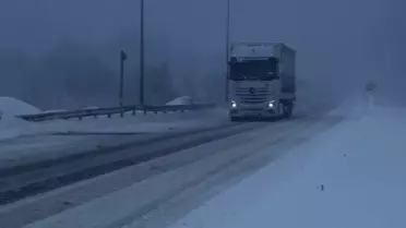Bolu Dağı'nda kar yağışı etkisi