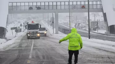 Bolu Dağı kar yağışı ve kapalı yol