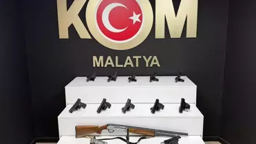 Ele geçirilen ruhsatsız silahlar