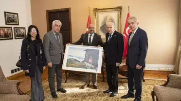 Bahçeli ve TFMD heyeti fotoğrafı