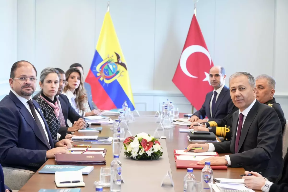 Yerlikaya, Ekvadorlu Bakan ile Güvenlik İşbirliği Anlaşmalarını İmzaladı