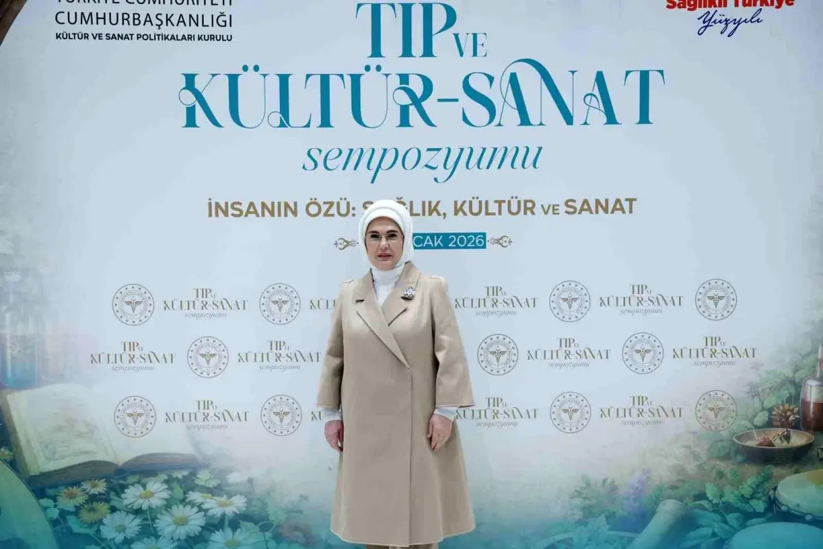 Emine Erdoğan, Tıp ve Kültür‑Sanat Sempozyumu'nda Teknoloji ve İnsan Dokunuşunun Geleceğine Dair Konuştu