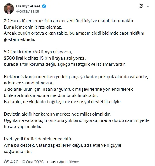 Gümrük vergisi tartışması