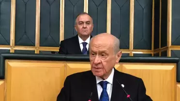 Bahçeli'nin konuşmasından bir kare