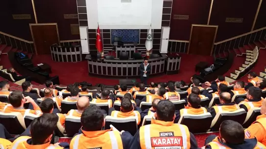 Eğitim sırasında uygulamalı arama ve kurtarma çalışması
