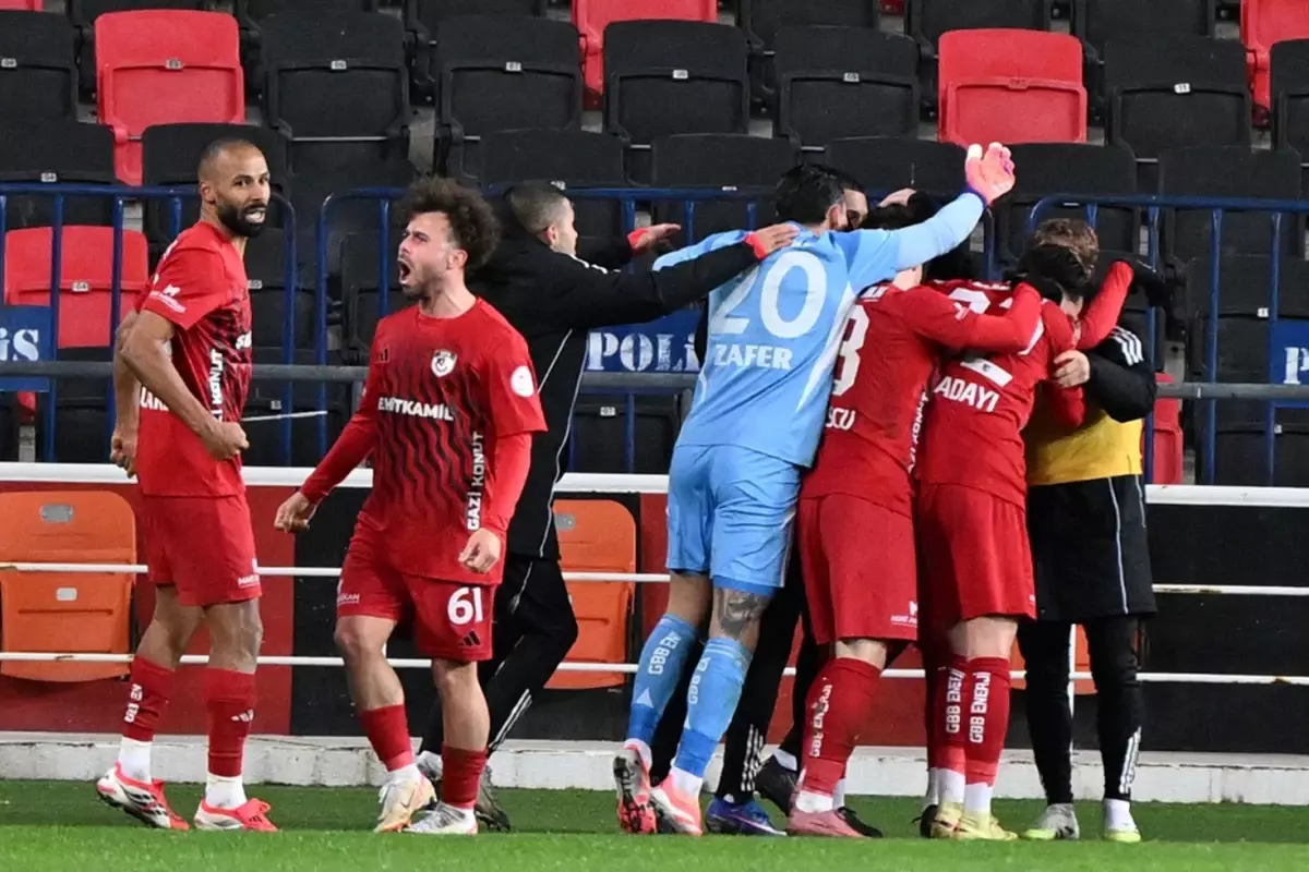 Gaziantep FK, 10 oyuncusuyla Kocaelispor'u 1-0 Mağlup Etti