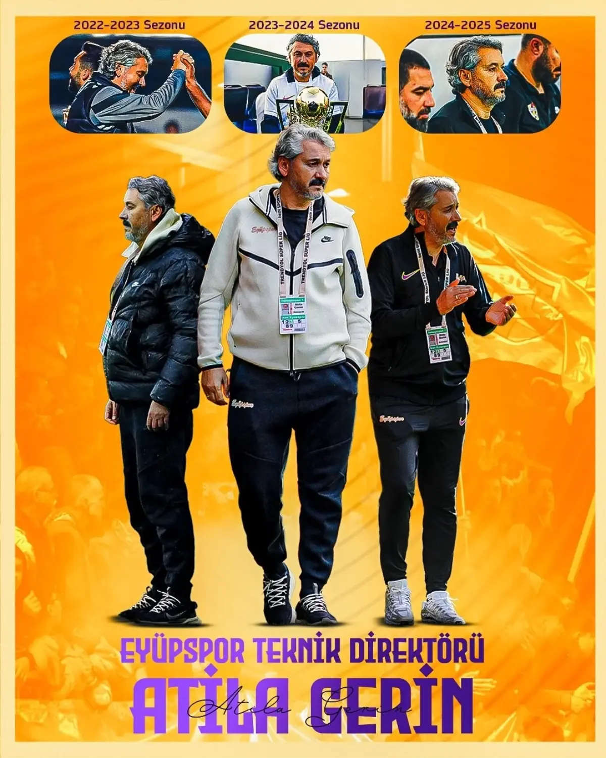 Eyüpspor'da Teknik Direktör Görevine Atila Gerin Atandı