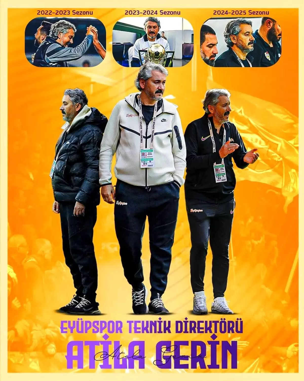 Eyüpspor’da Teknik Direktörlük Görevi Atila Gerin’e Verildi