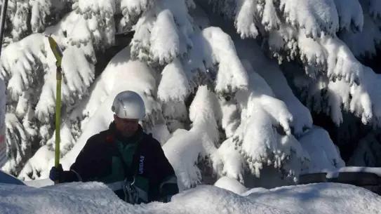 UEDAŞ ekiplerinin karla mücadele çalışması