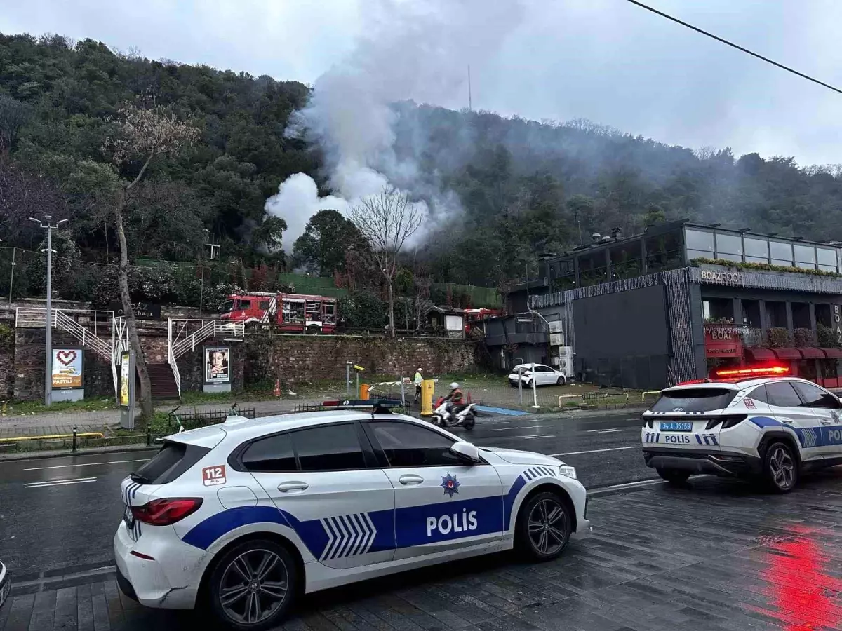 Beşiktaş Kuruçeşme'de Restoran Yangını Hızla Söndürüldü