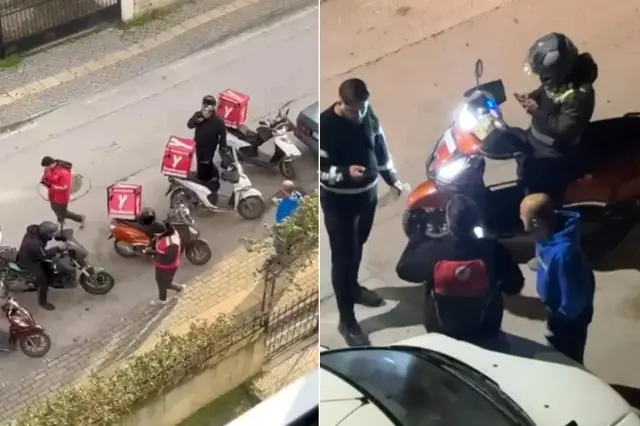 Kapıda teslim edilen sahte yemek kutuları