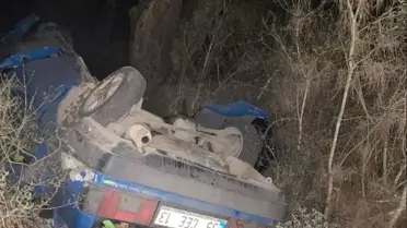 Kaza sonrası araç ve yol durumu