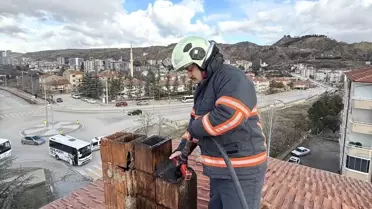 Yangın anındaki itfaiye çalışması