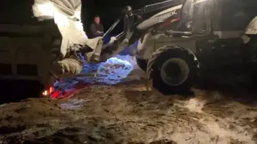 Kurtarılan kamyonun fotoğrafı