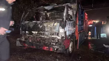 Gazipaşa’da Park Halindeki Kamyonet Yangını Şehri Sarstı