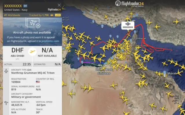 Radar ekranında dronun izlenmesi