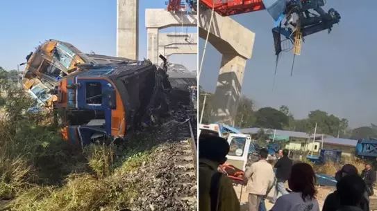 Tayland’da İnşaat Vincinin Trene Çarpmasıyla 22 Ölü, Çok Sayıda Yaralı