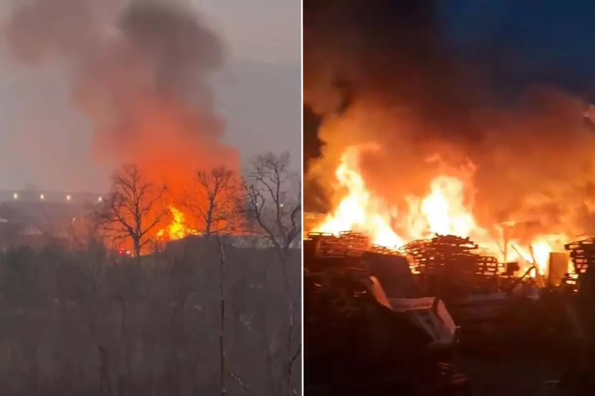 Bursa Yıldırım’da Ahşap Palet Fabrikasında Çıkan Yangın Büyük Paniğe Neden Oldu