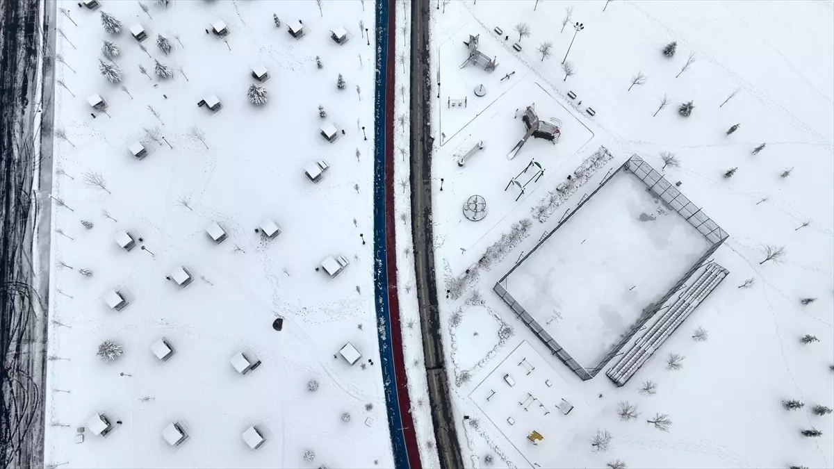 Kayseri'de Büyüleyici Kar ve Sis Manzaraları Drone Kamerasından