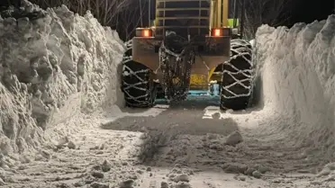 Açılan köy yollarının fotoğrafı