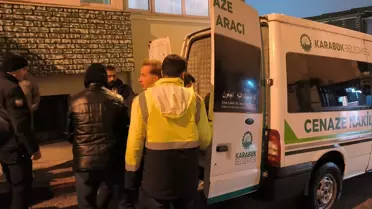 Olay yerinde çekilmiş apartman merdiven boşluğu fotoğrafı