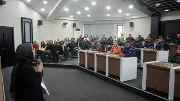 Eğitim sırasında kullanılan sunum slaytı