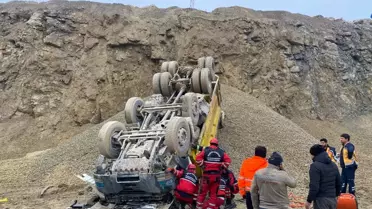 Kaza anındaki kamyonun fotoğrafı