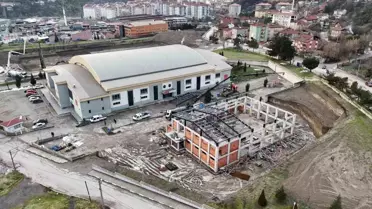 Cimnastik salonu inşaatı ilerliyor