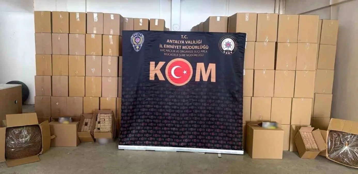 Antalya’da Kaçak Tütün ve Silah Operasyonları: 5,6 Milyon TL Değerinde Mallar Ele Geçirildi