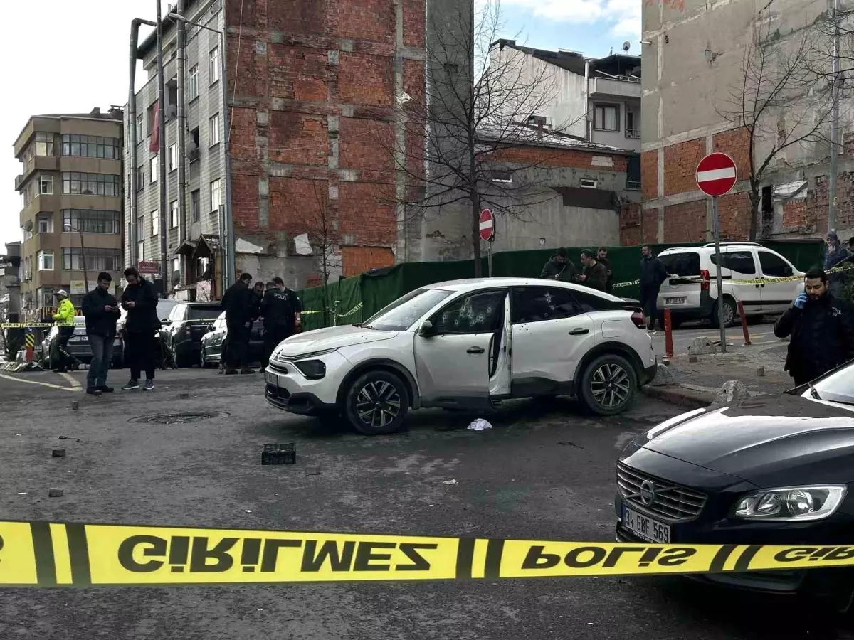 Kağıthane'de silahlı saldırının gerçekleştiği sokak görüntüsü