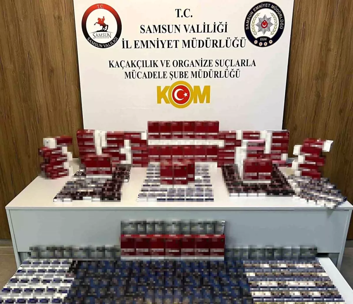 Samsun Terme’de Kaçak Makaron Operasyonu: 23 Bin 160 Birim Ele Geçirildi