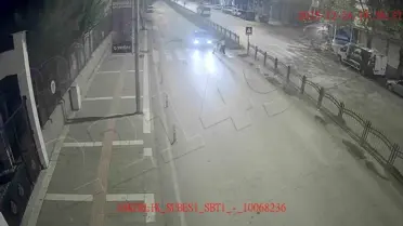 KGYS kamerasında kaydedilen trafik kazası anı
